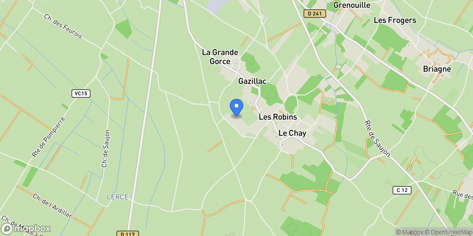 Map showing Le Chay, Nouvelle-Aquitaine, France.