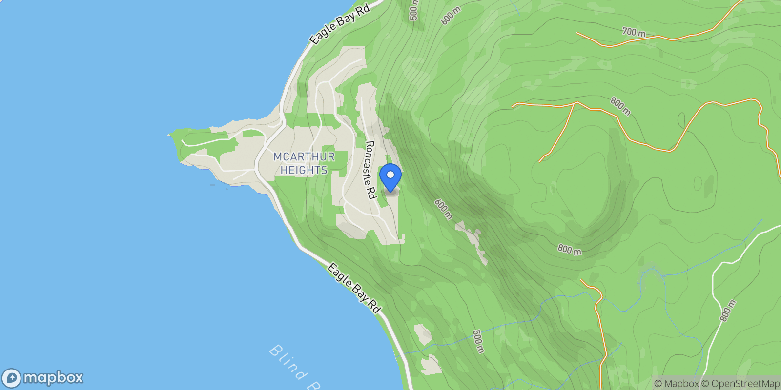Map showing 3655 McBride Road, Blind Bay, British Columbia, Canada.