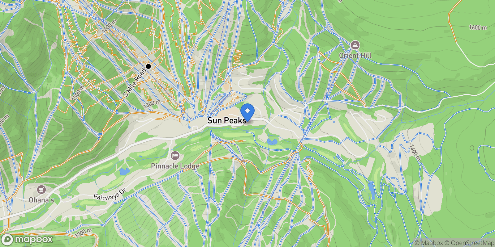 Map showing 3270 Village Way 304, Sun Peaks, British Columbia, Canada.