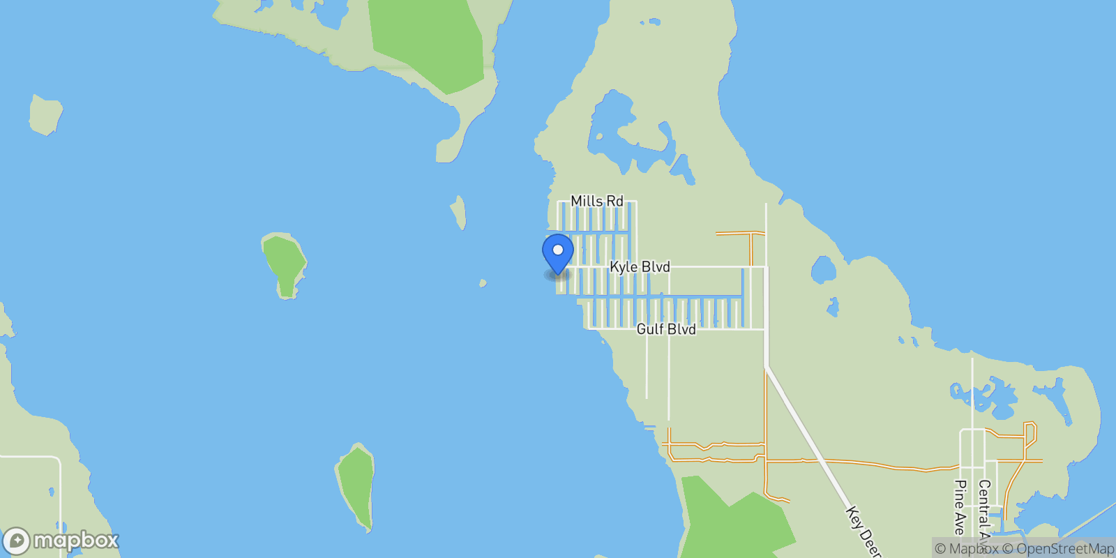 Map showing 3742 Seagrape Street, Big Pine Key, FL 33043, Big Pine Key, Florida, United States.