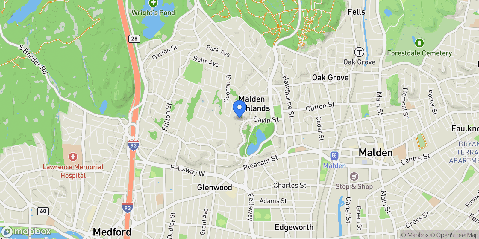 Map showing 11 Girard Rd , Malden, MA 02148, Malden, Massachusetts, United States.