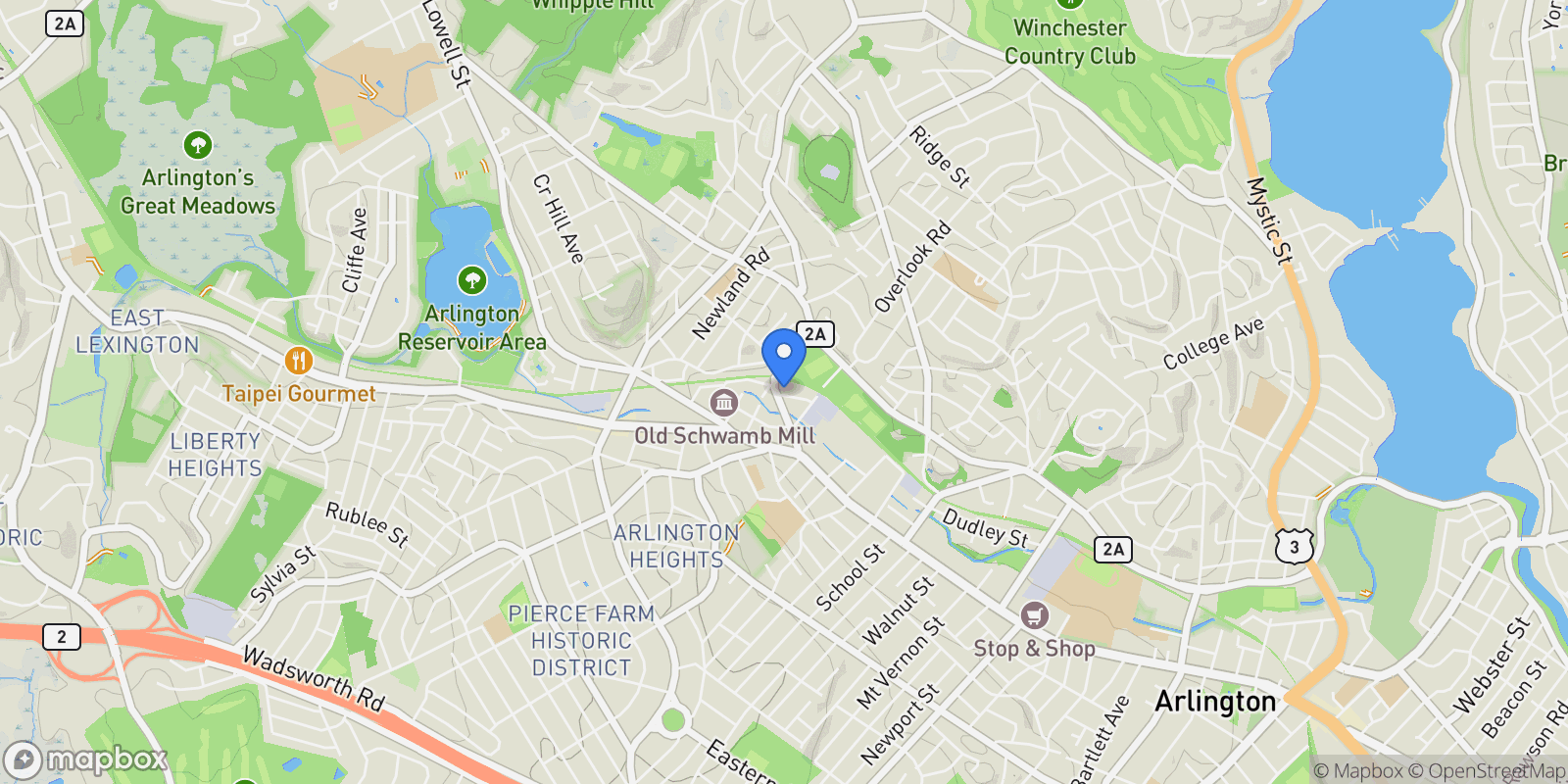 Map showing 4 Beck Road , Arlington, MA 02476, Arlington, Massachusetts, United States.