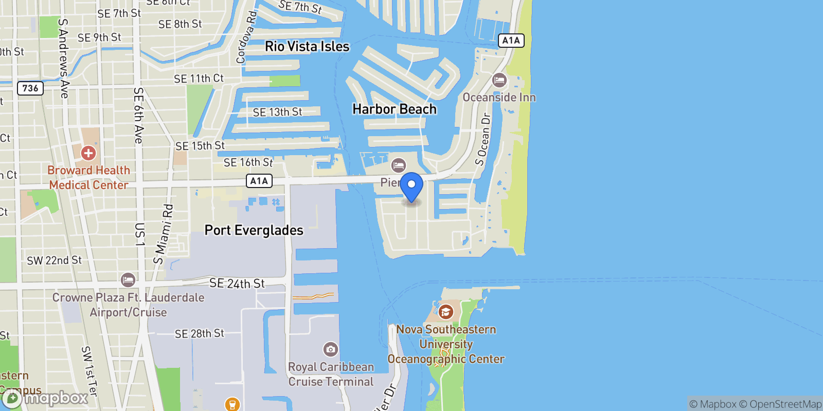 Map showing 2308 SE 18 St, Fort Lauderdale, Florida, United States.