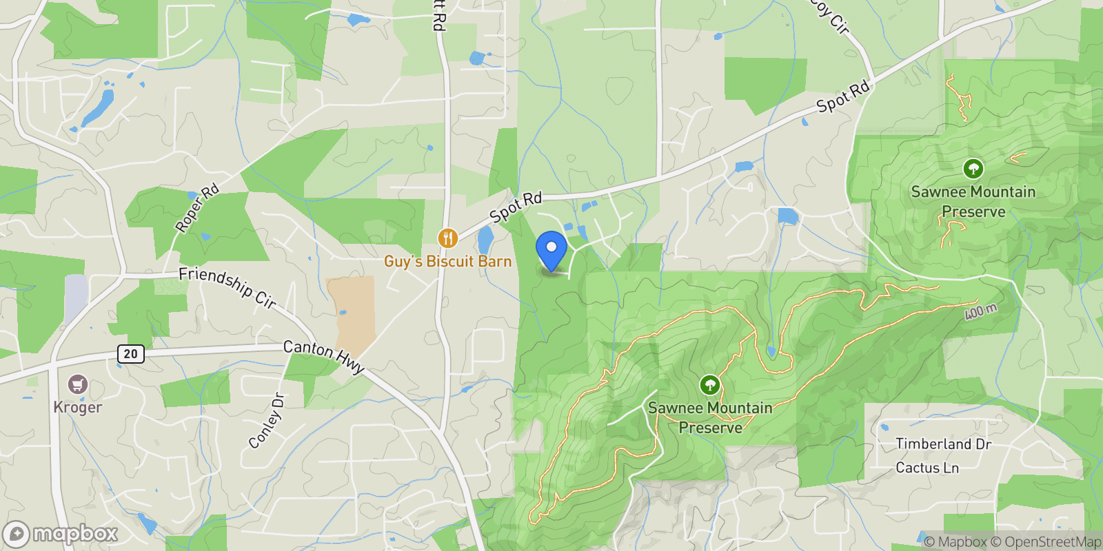 Map showing Cumming, Georgia, United States.