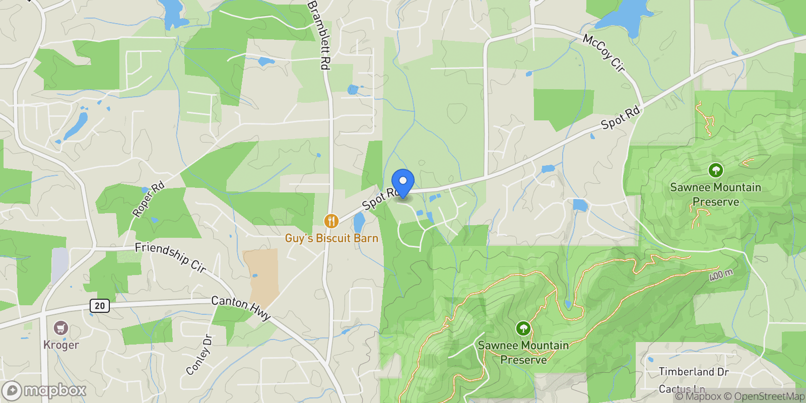 Map showing Cumming, Georgia, United States.