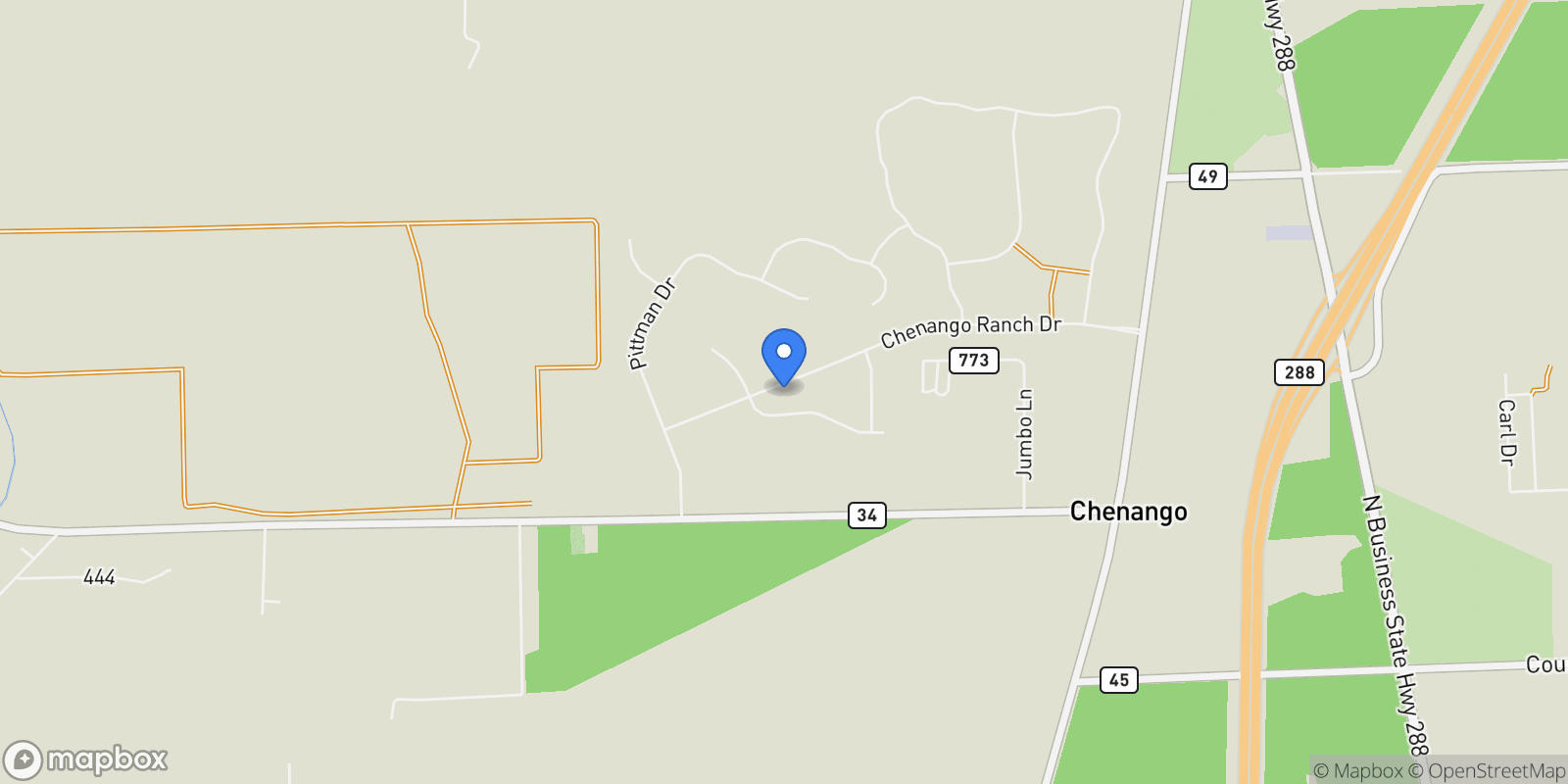 Map showing 903 Chenango Drive, Angleton, Texas, United States.
