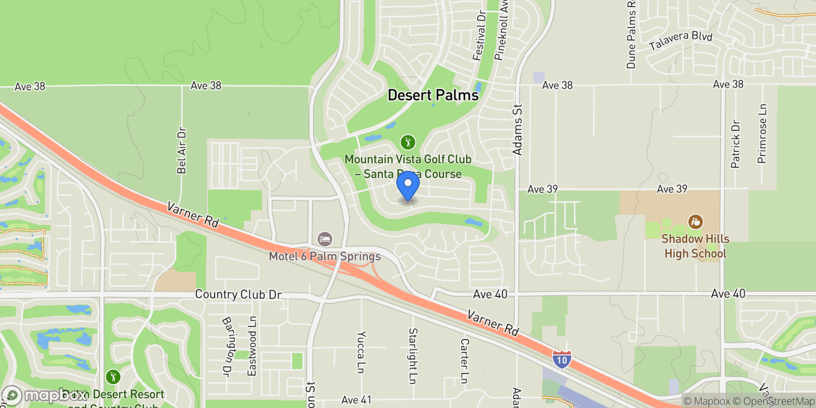 Map showing 78491 Sterling Lane , Palm Desert, CA 92211, Palm Desert, California, United States.