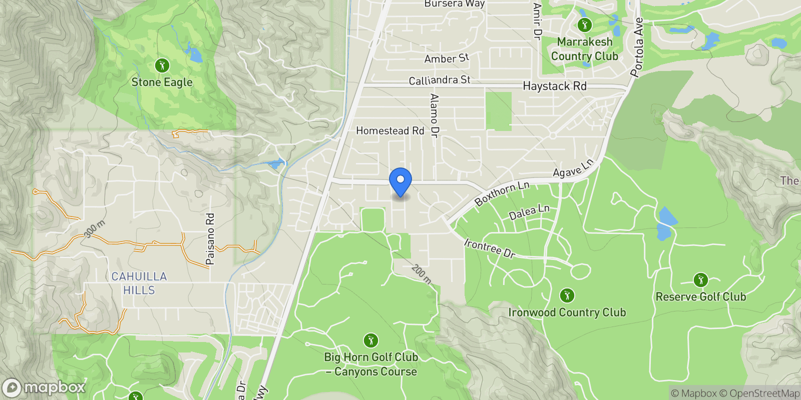 Map showing 48651 Shady View Drive , Palm Desert, CA 92260, Palm Desert, California, United States.