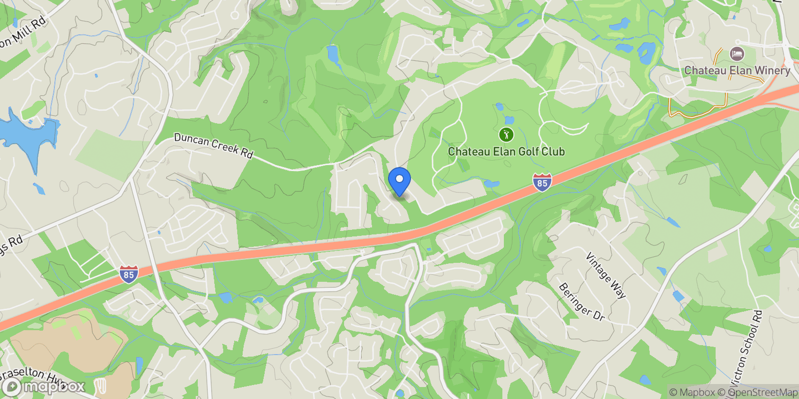 Map showing 5162 Legends Drive, Braselton, Georgia, United States.