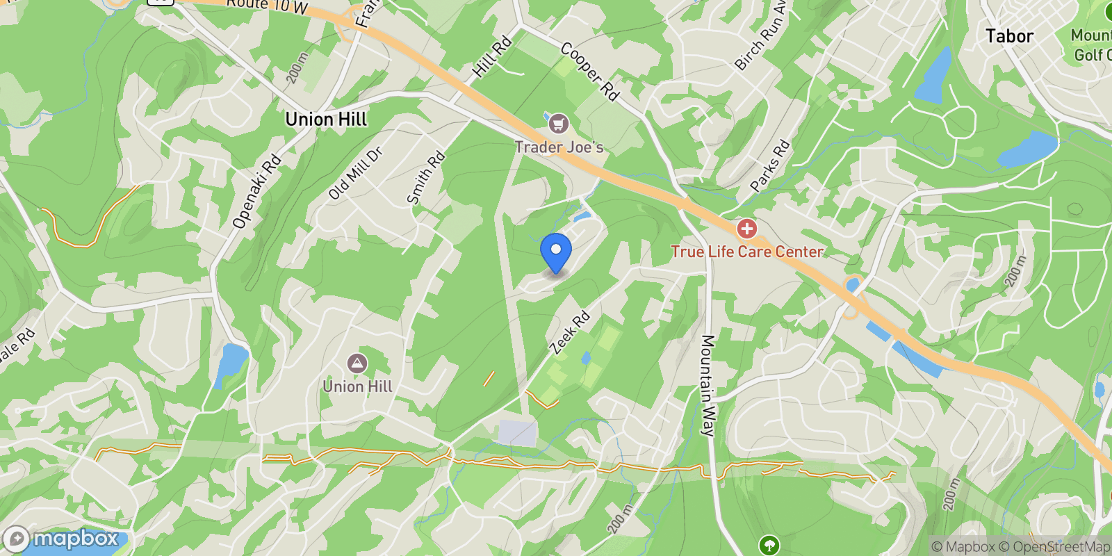 Map showing 64 Henning Terrace , Denville, NJ 07834, Denville, New Jersey, United States.