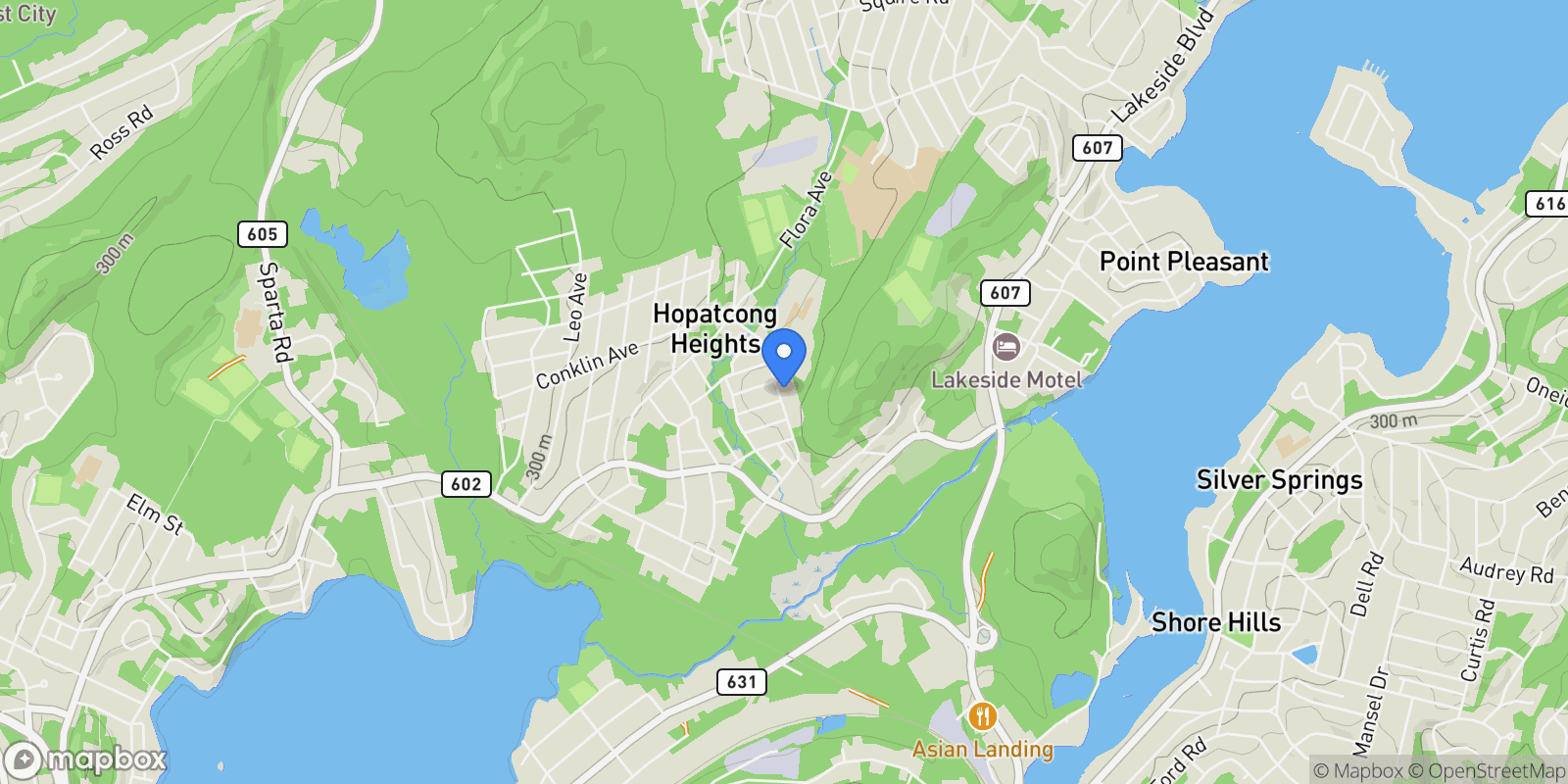 Map showing 93 Frances Ave , Stanhope, NJ 07874, Byram Township, New Jersey, United States.