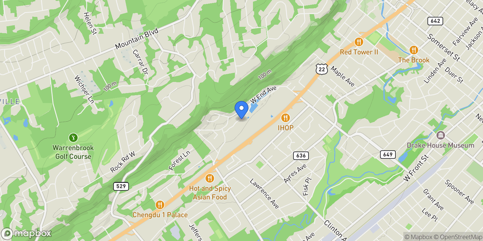 Map showing 505 Tallwood Lane , Green Brook Township, NJ 08812, Green Brook Township, New Jersey, United States.