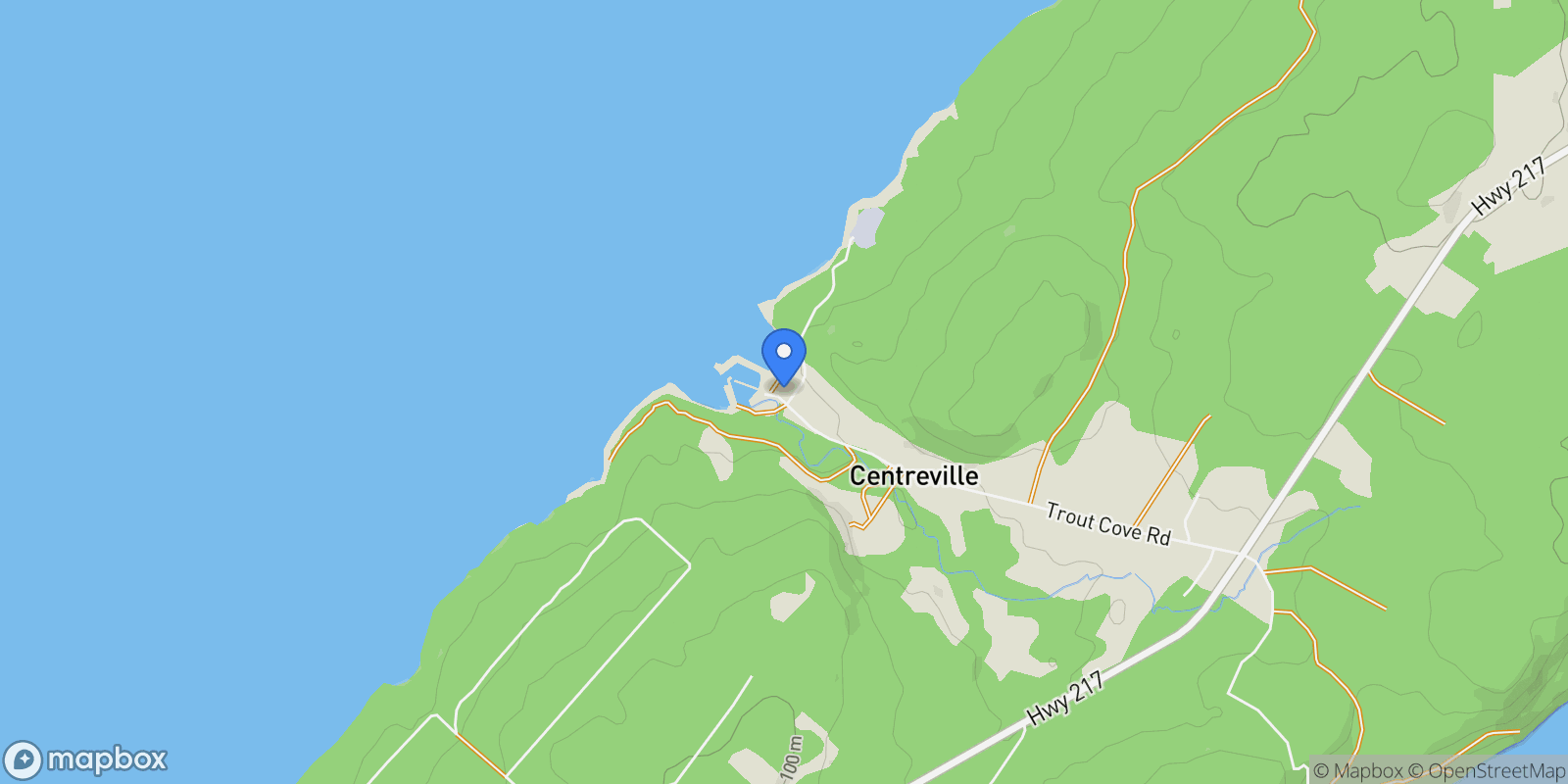 Map showing 348 Trout Cove Road, Digby, Nova Scotia, Canada.