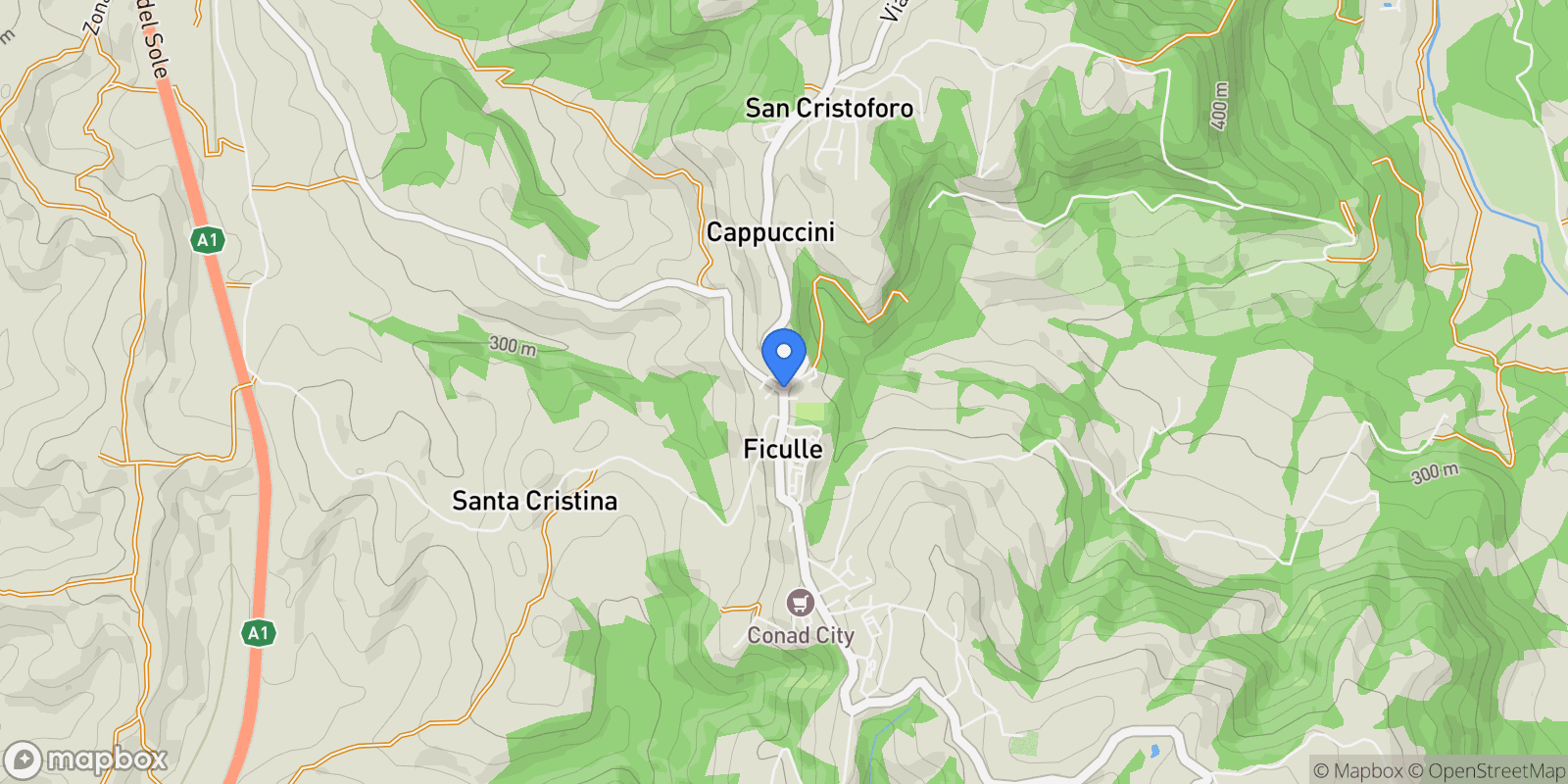 Map showing 05016 Ficulle, Province of Terni, Italy, Ficulle, Umbria, Italy.