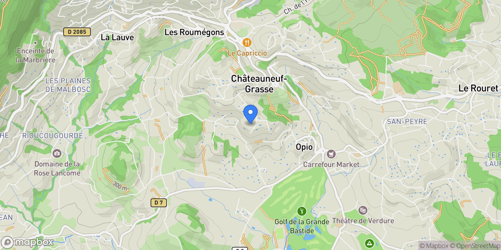 Map showing Châteauneuf, Provence-Alpes-Côte d'Azur, France.