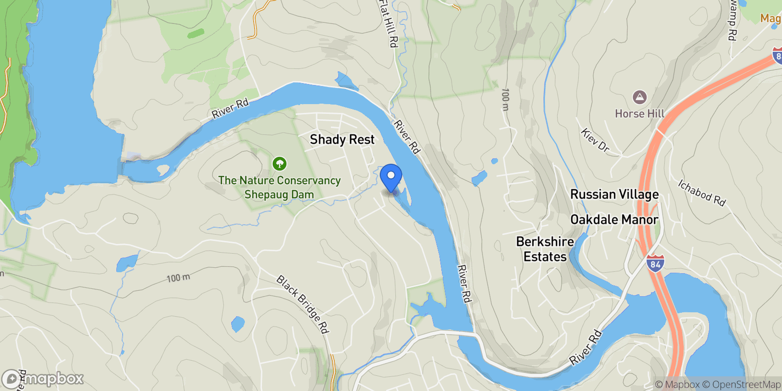 Map showing 7 Ford Road, Newtown, CT 06482, Newtown, Connecticut, United States.
