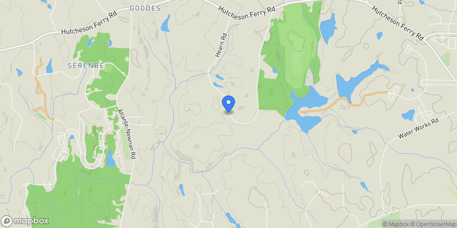 Map showing Palmetto, Georgia, United States.