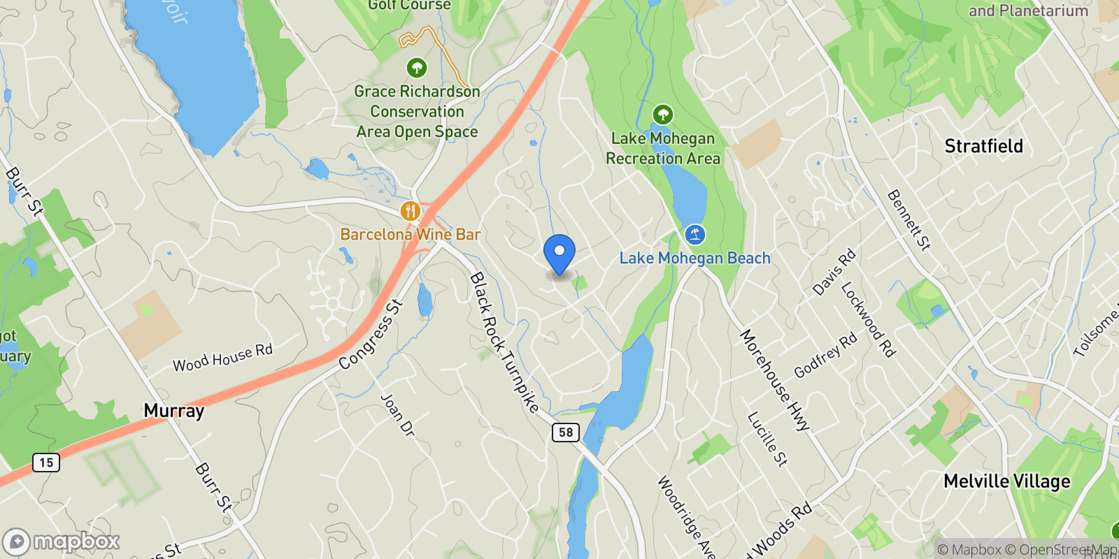 Map showing 246 Romanock Road, Fairfield, CT 06825, Fairfield, Connecticut, United States.
