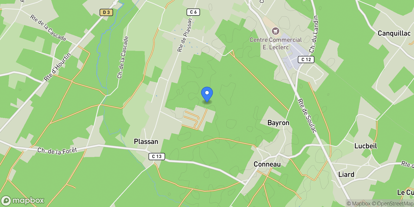 Map showing Lesparre-Médoc, Nouvelle-Aquitaine, France.