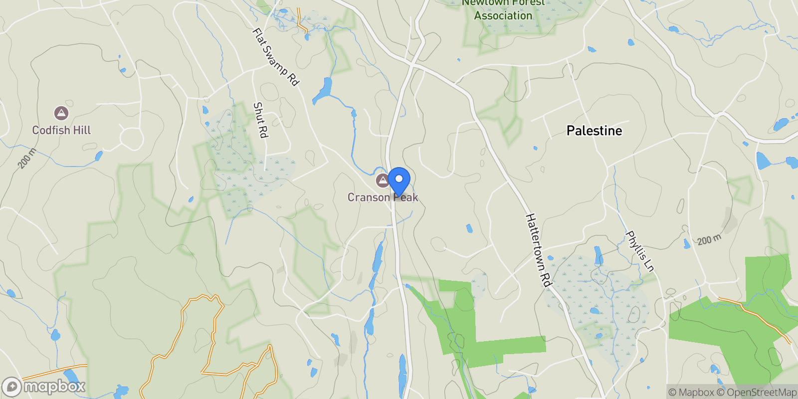 Map showing 35 Poverty Hollow Road, Newtown, CT 06470, Newtown, Connecticut, United States.