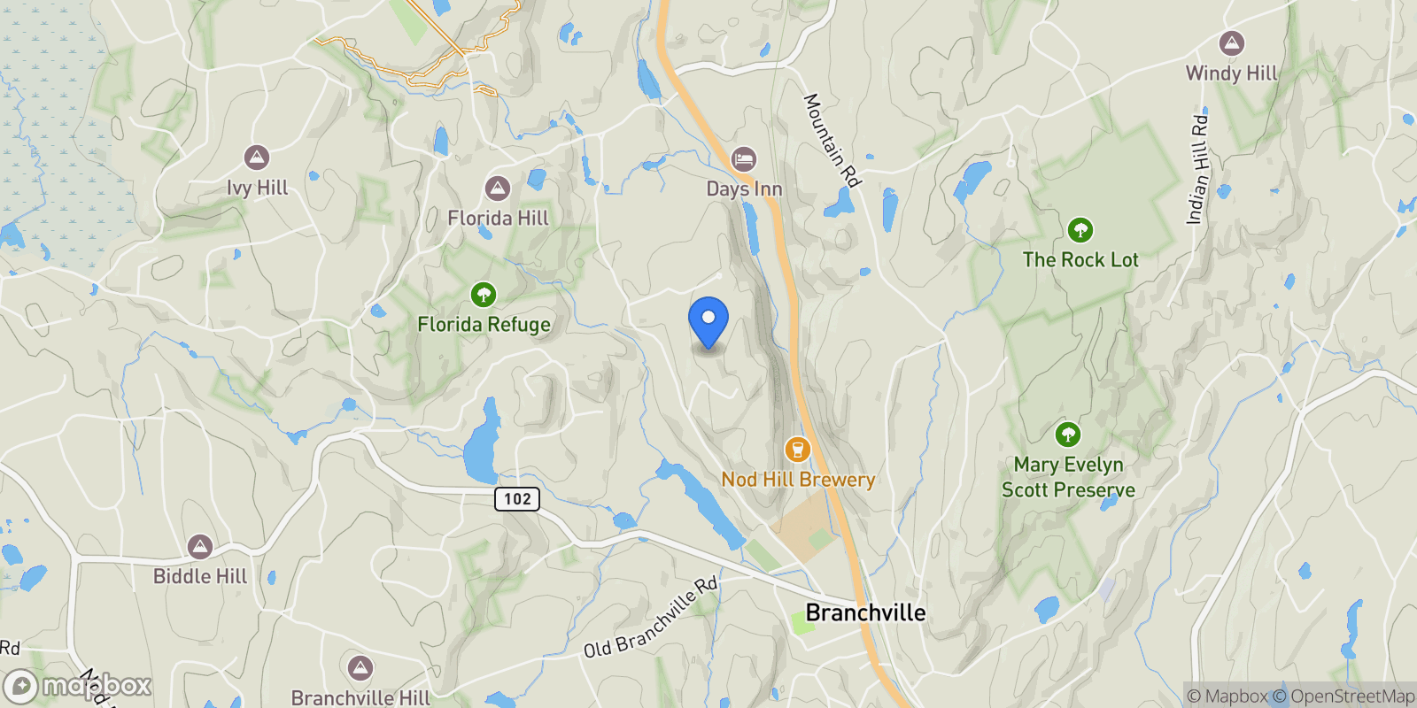 Map showing 15 Laurel Hill Road, Ridgefield, CT 06877, Ridgefield, Connecticut, United States.
