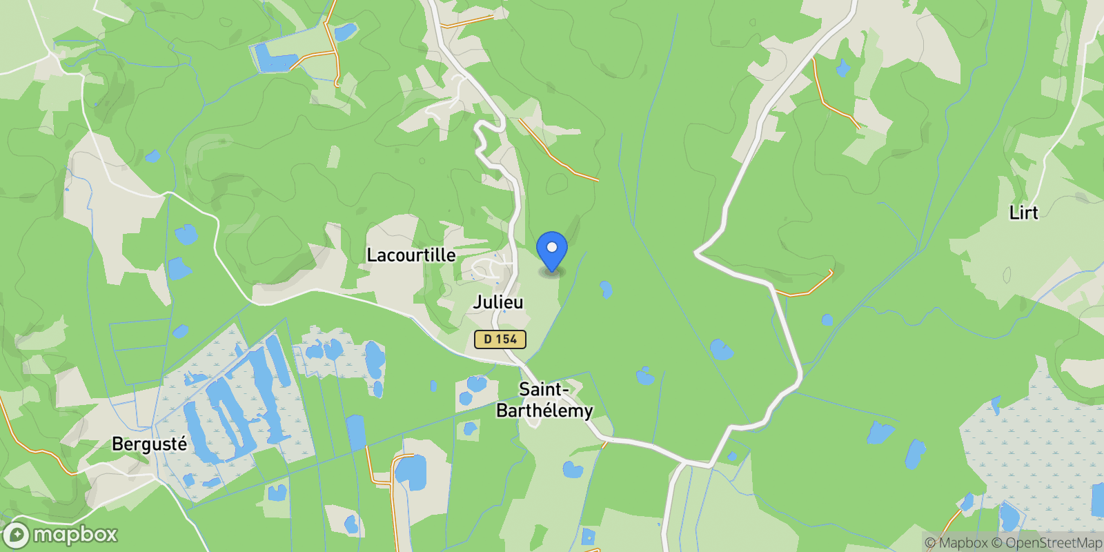 Map showing Saint-Barthélemy, Nouvelle-Aquitaine, France.