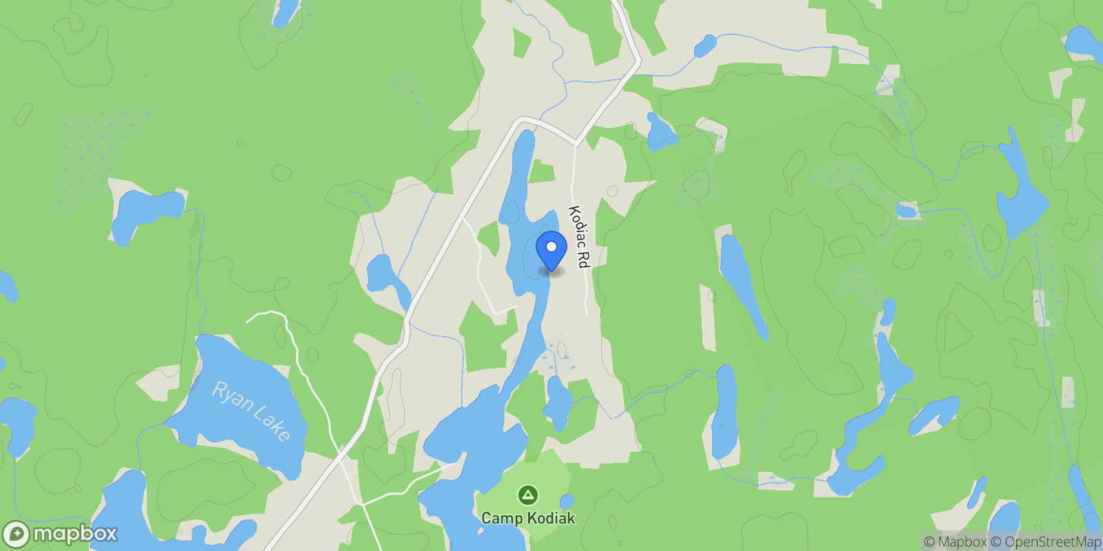 Map showing 20 Kodiak Road, McKellar, ON P0G 1G0, McKellar, Ontario, Canada.