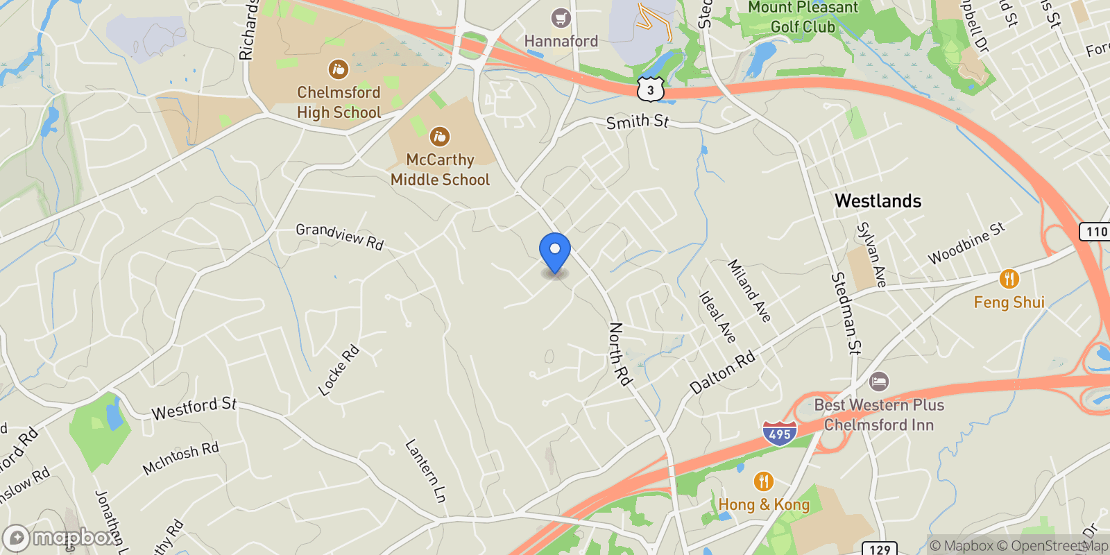 Map showing 37 Montview Road, Chelmsford, MA 01824, Chelmsford, Massachusetts, United States.