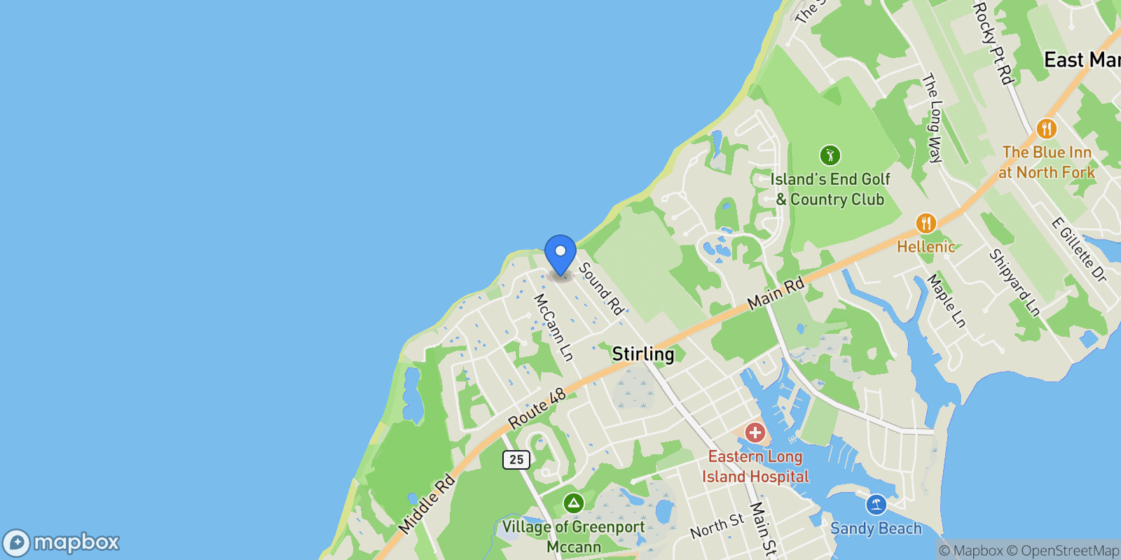 Map showing 1050 Tasker Lane, Greenport West, New York, United States.