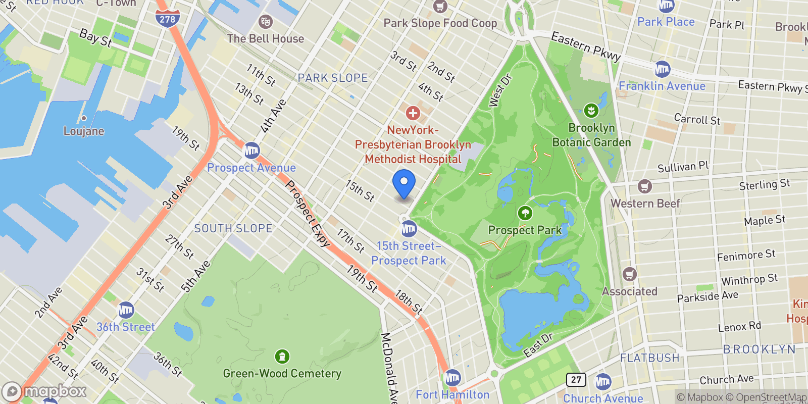 Map showing 14TH STREET, New York, New York, United States.