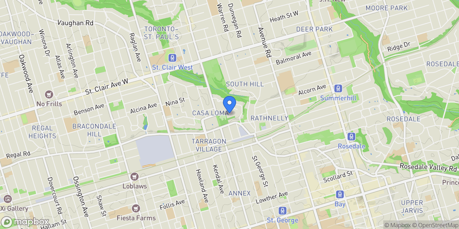 Map showing 17 Ardwold Gate, Toronto, Ontario, Canada.