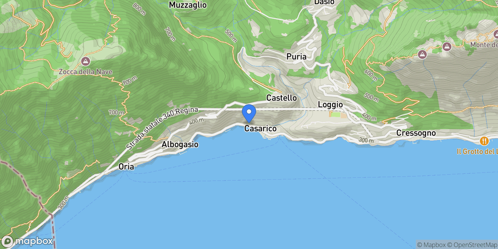 Map showing via statale 102, San Mamete, Lombardy, Italy.