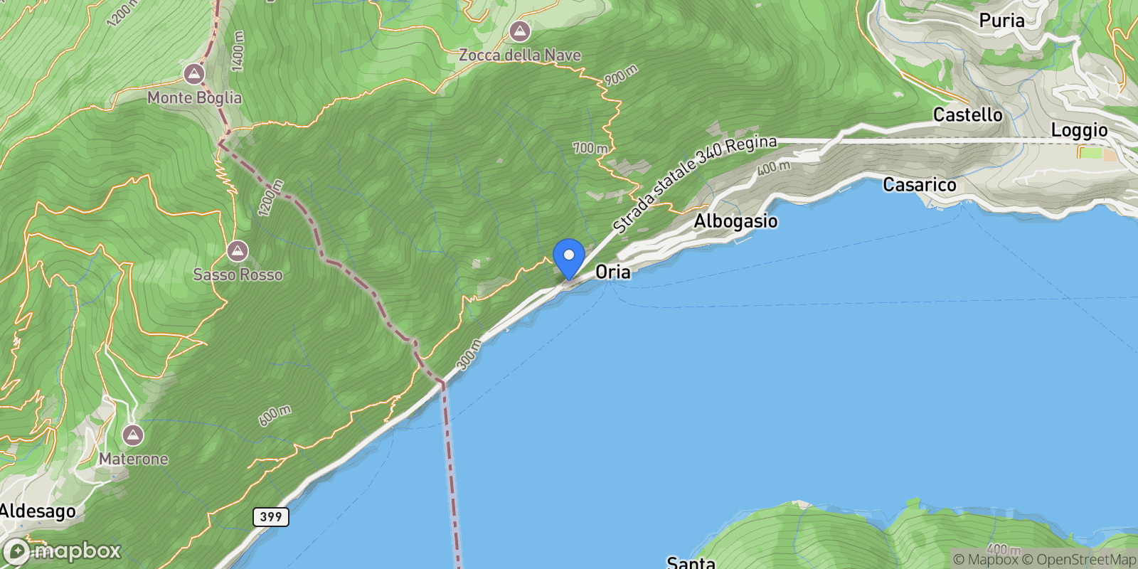 Map showing Via Nisciorè, 5, Albogasio-oria, Lombardy, Italy.