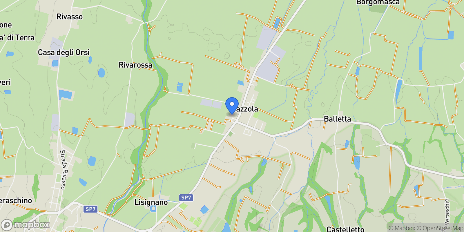 Map showing La vigna, Croara, Gazzola, Gazzola, Emilia-Romagna, Italy.