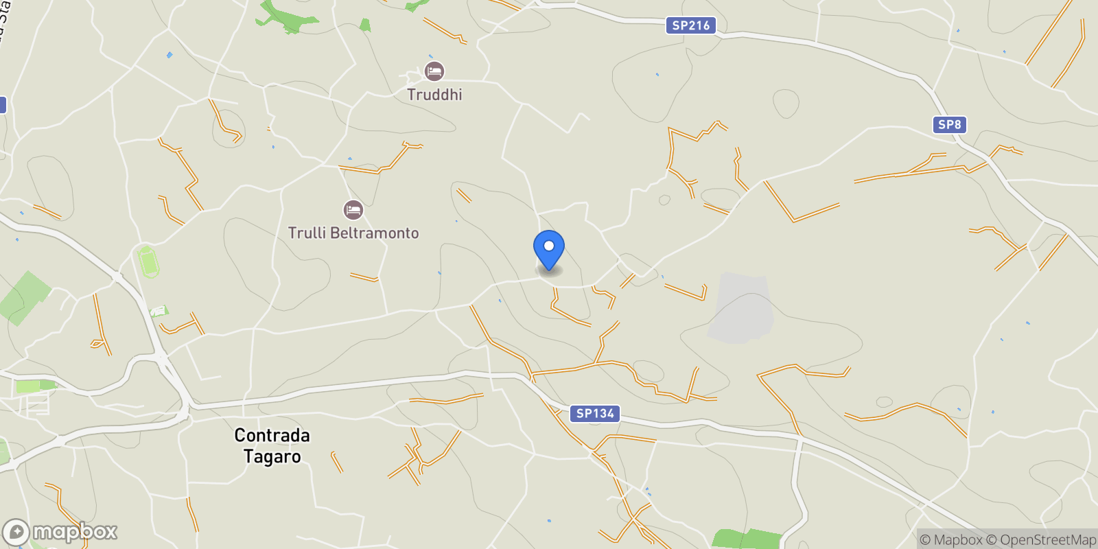 Map showing Strada comunale 49, contrada Iannuzzi n° 3, Apulia, Italy.
