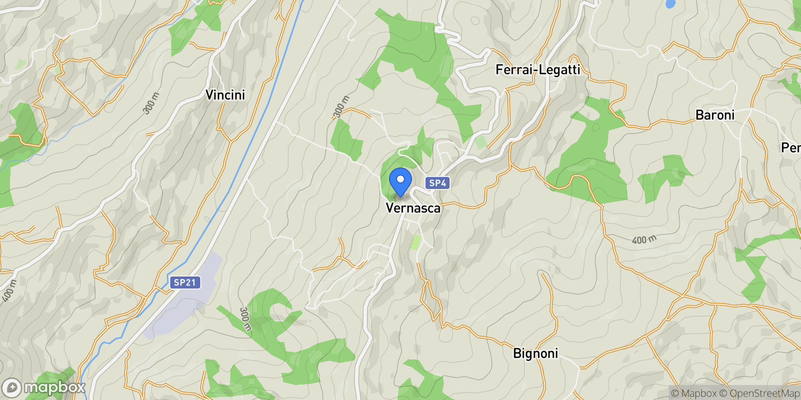 Map showing Bertoni, Vernasca, Vernasca, Emilia-Romagna, Italy.