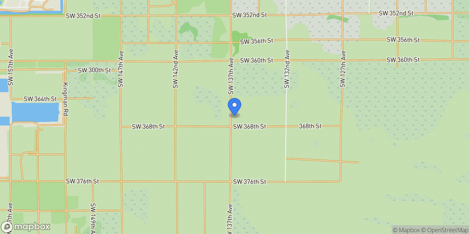 Map showing 40841 SW 137 Avenue, Homestead, FL 33035, Homestead, Florida, United States.