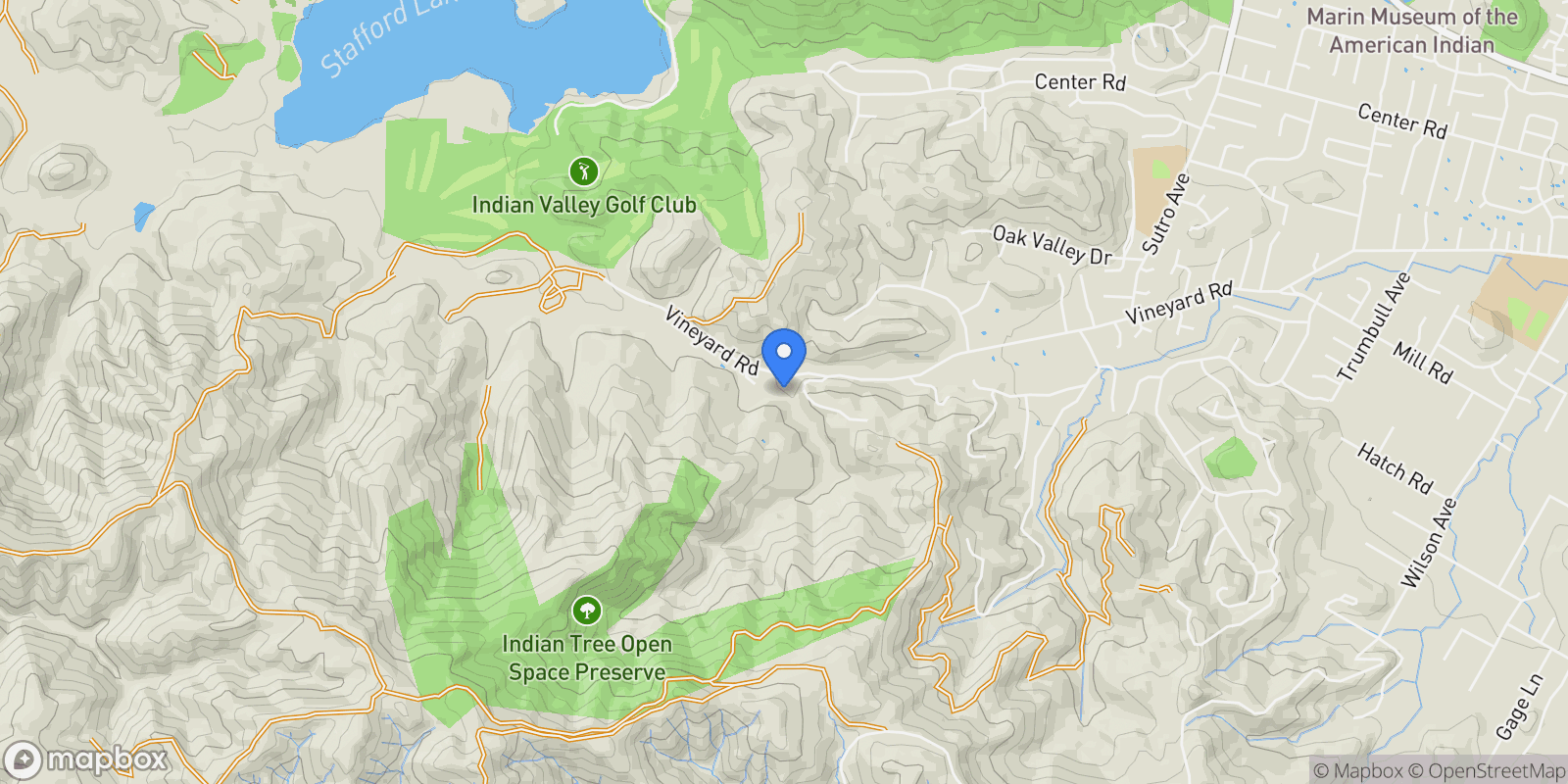 Map showing 2815 Vineyard Road , Novato, CA 94947, Petaluma, California, United States.