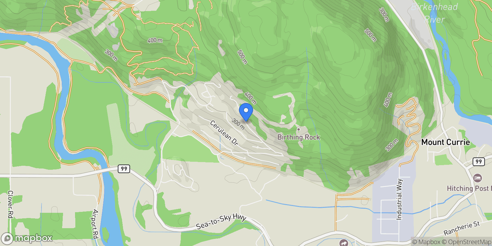 Map showing 9004 Sun God Mountain Way, Pemberton, BC, V0N 2L3, CANADA, Pemberton, British Columbia, Canada.