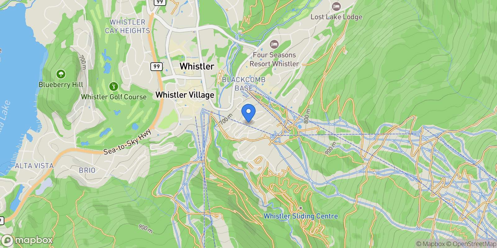 Map showing 4700 Glacier Drive, #37, Whistler, BC, V0N1B4, CANADA, Whistler, British Columbia, Canada.