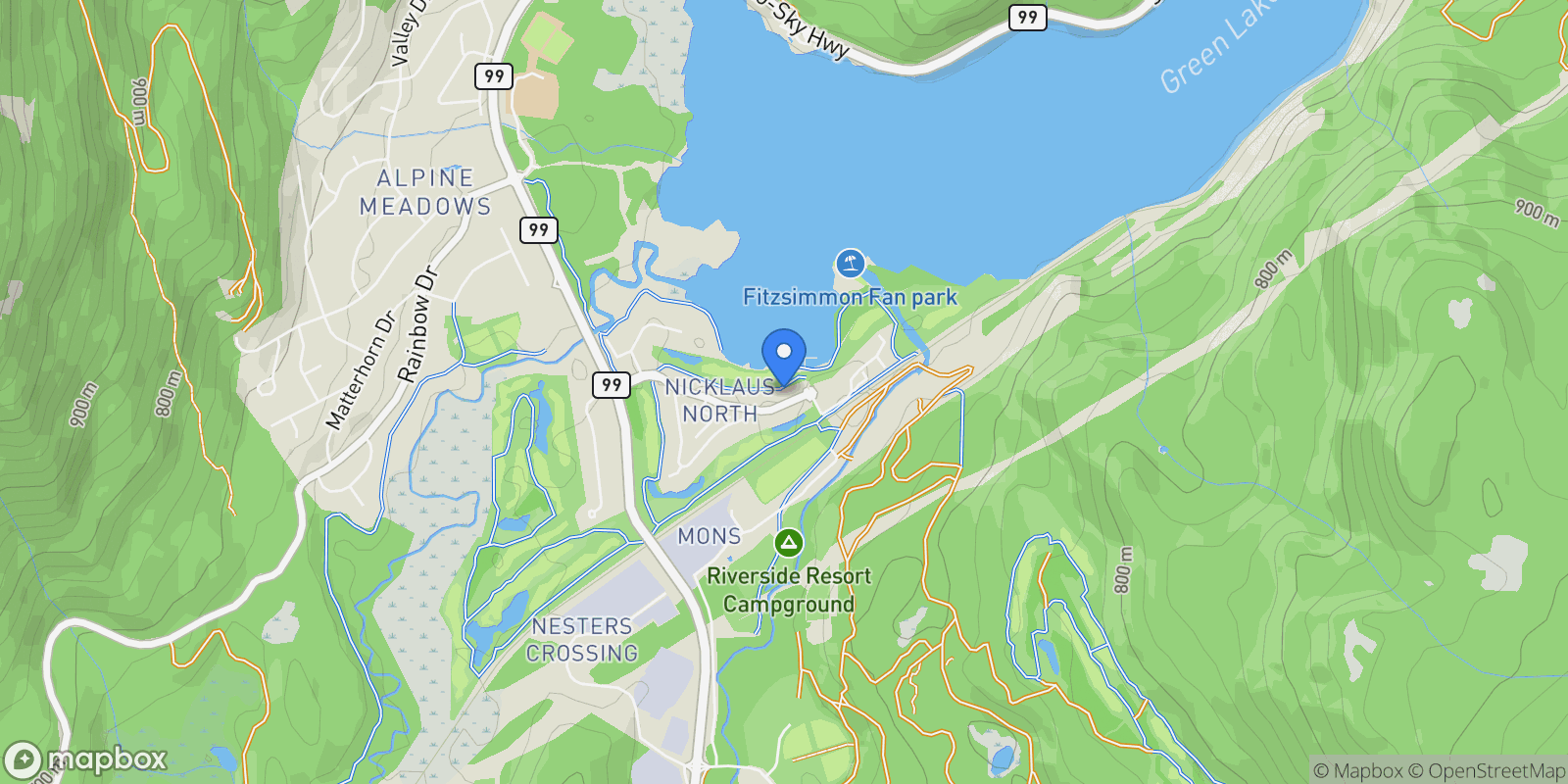 Map showing 8059 Nicklaus North Boulevard, Whistler, BC, V8E1J7, CANADA, Whistler, British Columbia, Canada.