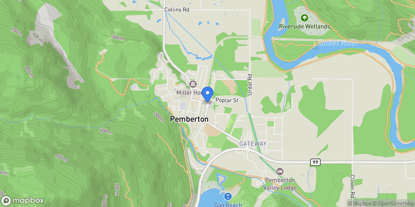 Map showing 7650 Ryan Creek Road, Pemberton, BC, V0N 2L2, CANADA, Pemberton, British Columbia, Canada.