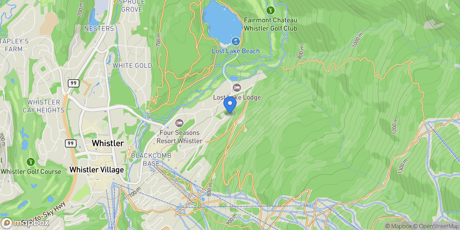 Map showing 4969 Horstman Lane, Whistler, BC, V0N1B4, CANADA, Whistler, British Columbia, Canada.
