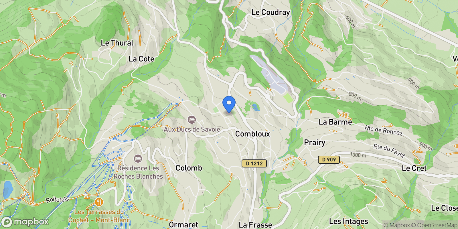 Map showing 74920 Combloux, France, Combloux, Auvergne-Rhône-Alpes, France.