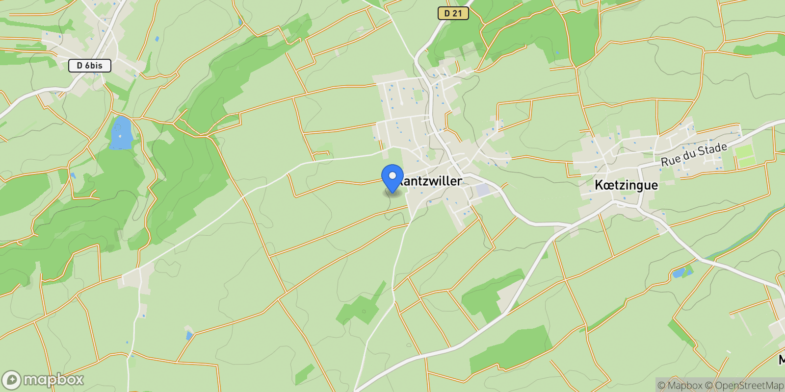 Map showing Rantzwiller, Grand Est, France.