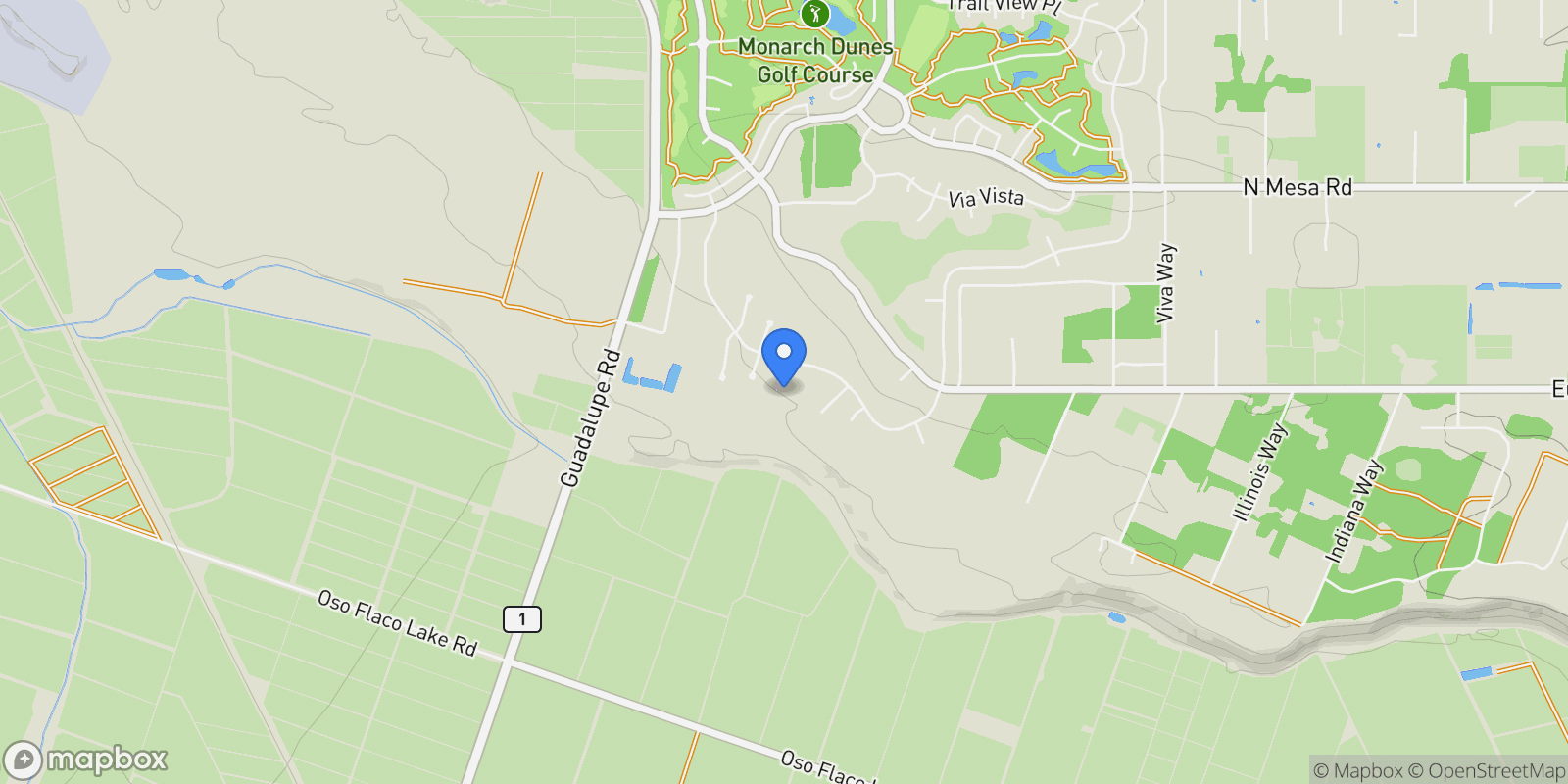 Map showing 1245 Justin Lane , Nipomo, CA 93444, Nipomo, California, United States.