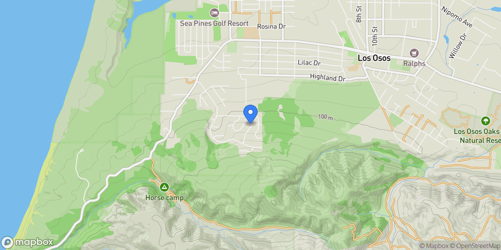 Map showing 2731 Houston Drive , Los Osos, CA 93402, Baywood-Los Osos, California, United States.