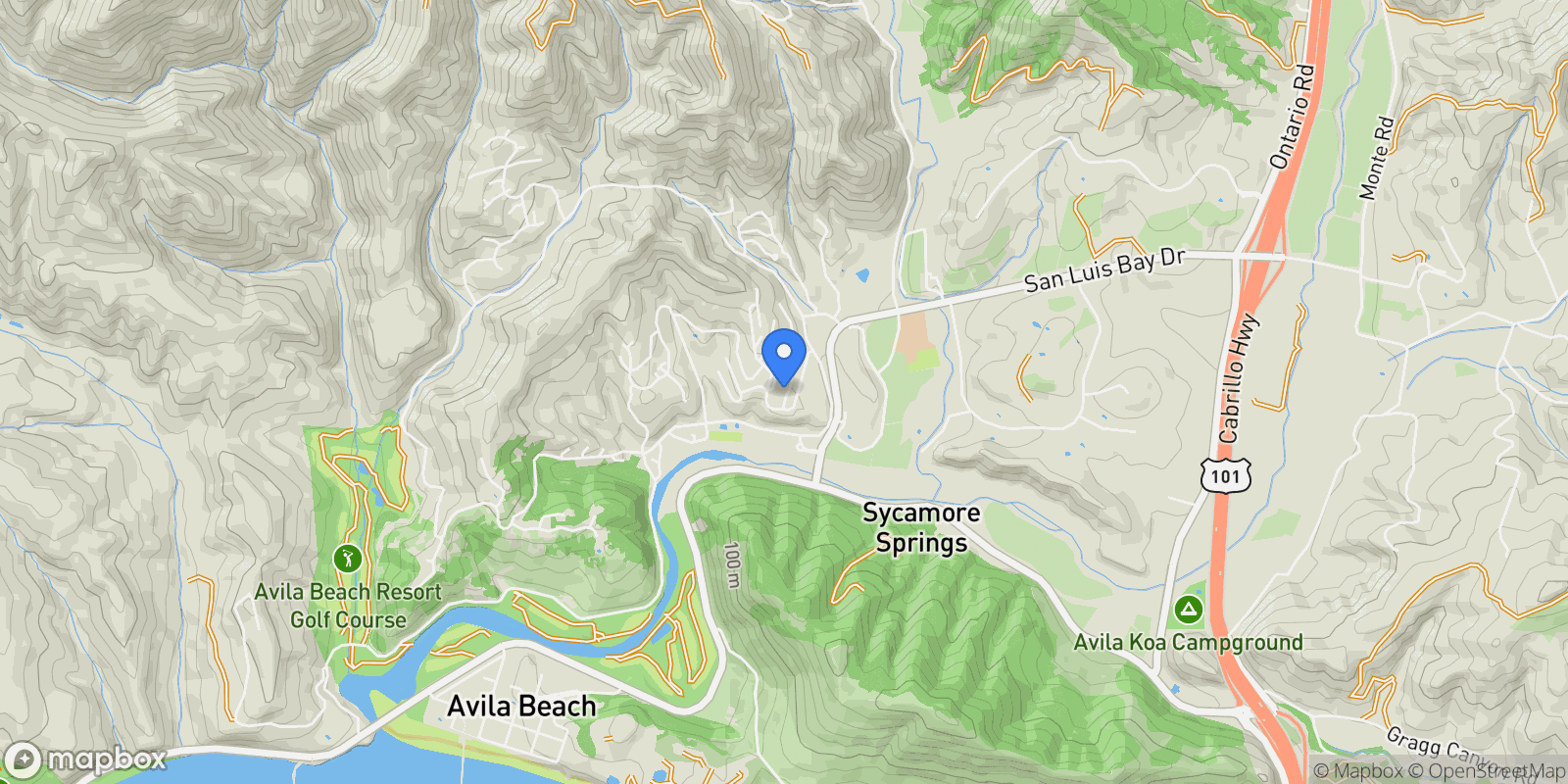Map showing 132 Quail Way, Avila Beach, CA 93424, Avila Beach, California, United States.