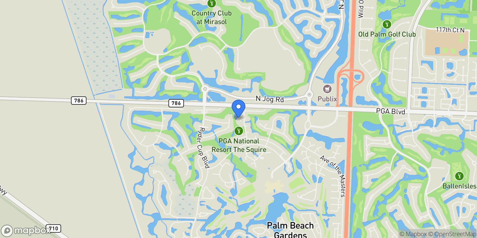 Map showing 3 Aiden Court, Palm Beach Gardens, Florida, United States.