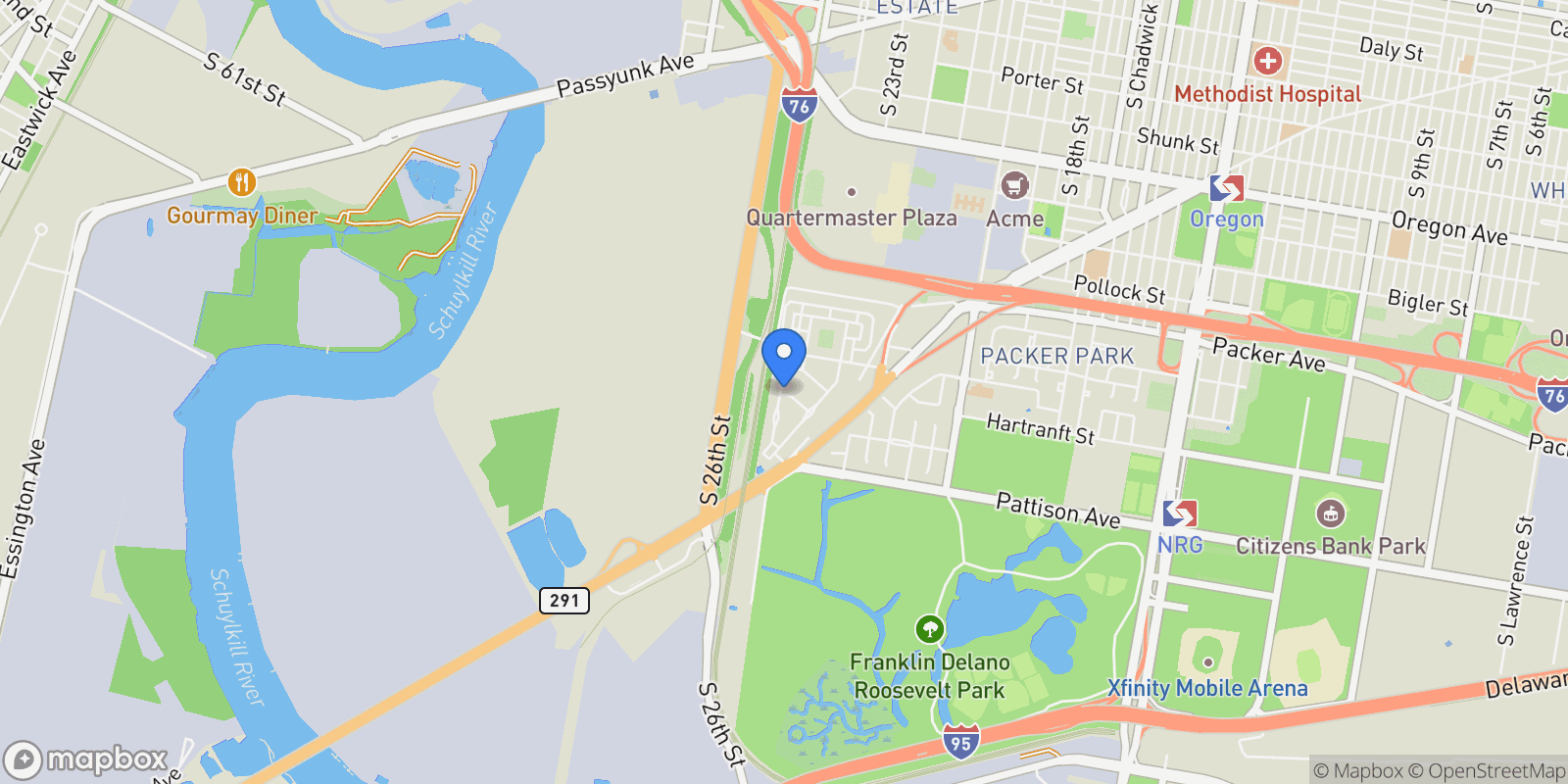 Map showing 3315 MESSINA WAY WAY, PHILADELPHIA, PA 19145, Philadelphia, Pennsylvania, United States.